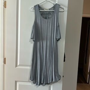 Dress with open shoulder